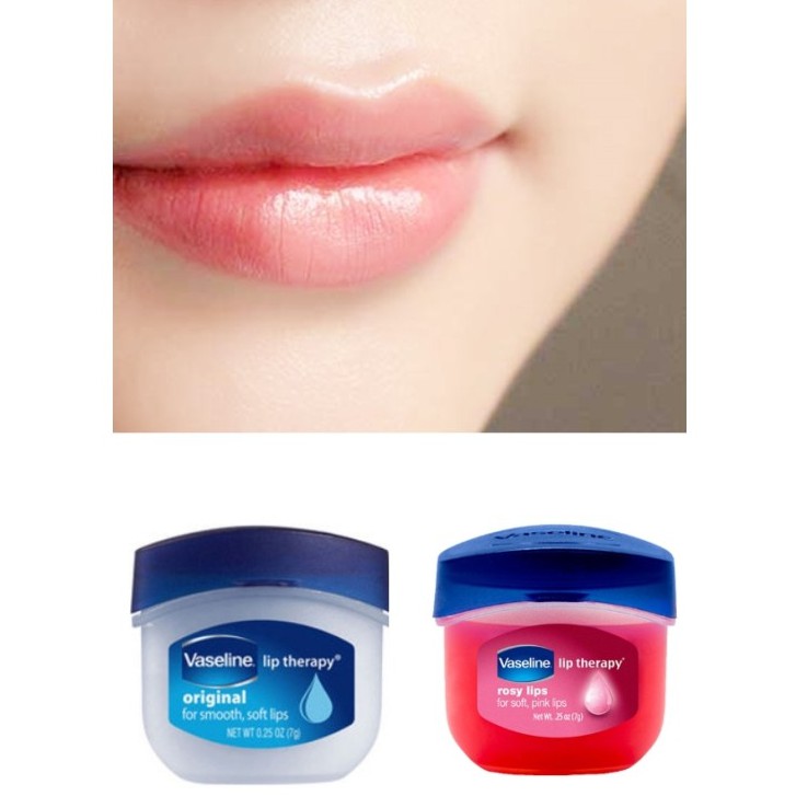 COMBO 2 HỘP TRẮNG VÀ HỒNG Son dưỡng môi Vaseline Lip Therapy 7G