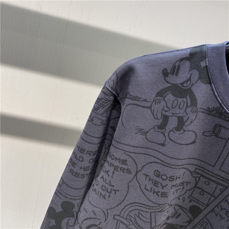 Áo nỉ dày dặn nam giới Thu Đông 2021 Phim hoạt hình mới thời trang cổ tròn dài tay