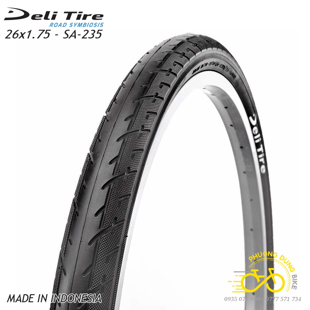 Lốp (Vỏ) xe đạp Deli Tire 26x1.75 SA-235 - 1 Chiếc