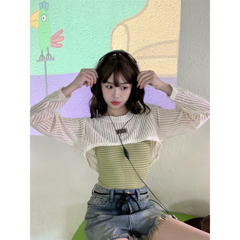 COZOK Bộ Áo Khoác Chống Nắng + Áo Sát Nách Thời Trang Cá Tính