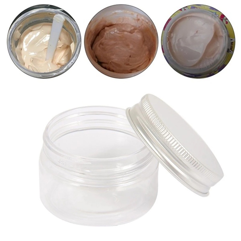 Hộp nhựa rỗng trong suốt 30ml 50ml 100ml 120ml đựng mỹ phẩm kèm nắp đậy