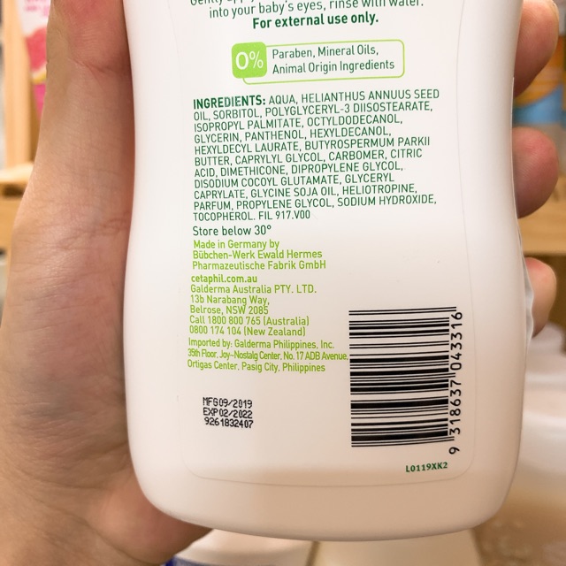 Sữa dưỡng thể cho bé Cetaphil Baby Daily Lotion ( 400mL )