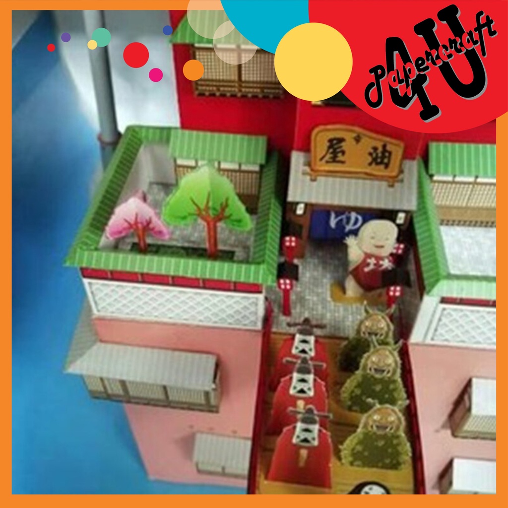Mô hình giấy nhà tắm Aburaya