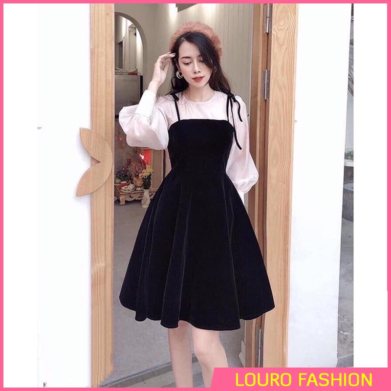 Đầm tay bồng váy hai dây 🔥ẢNH THẬT🔥 mẫu váy bánh bèo nữ đầm xòe đẹp mặc kết hợp hoặc mặc rời đều được, siêu xinh -L013