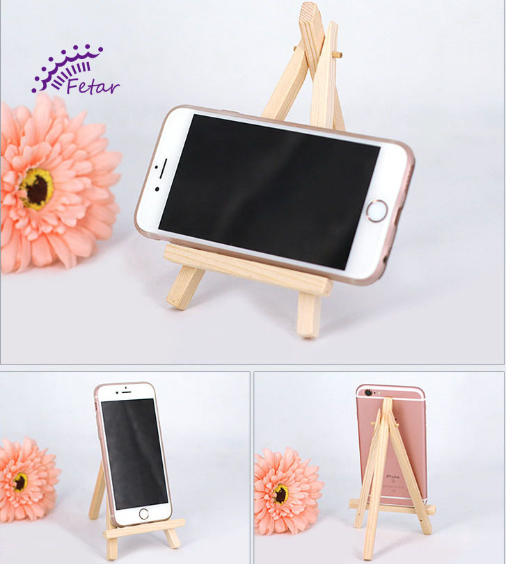 Giá đỡ điện thoại khung ảnh mini làm từ gỗ sáng tạo