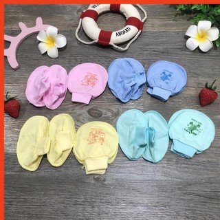 Sét bao tay,bao chân cho bé sơ sinh hàng Việt Nam - Giá Lẻ bằng Sỉ