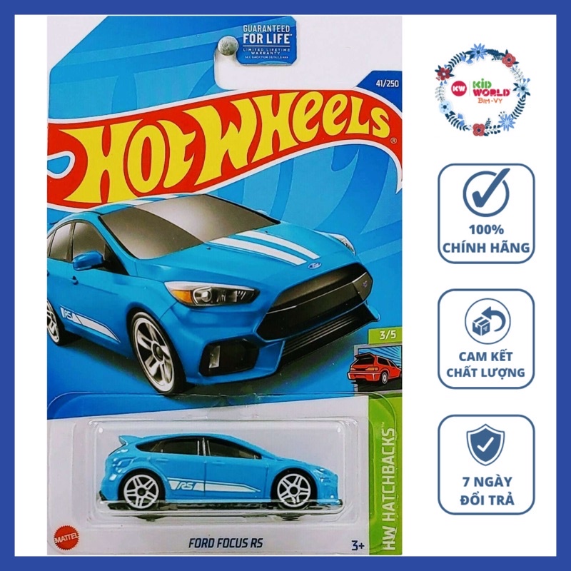 Xe mô hình Hot Wheels basic Ford Focus RS HCV28.