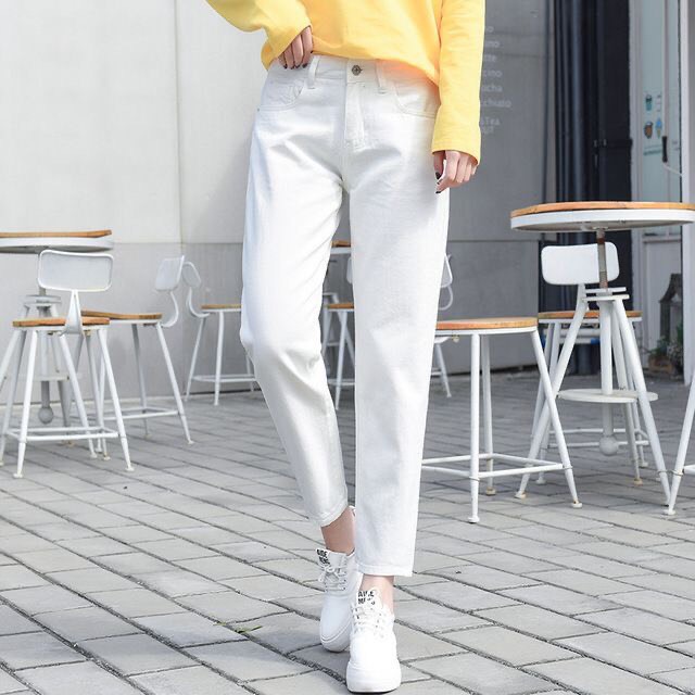 Quần jeans slim boy đen trắng