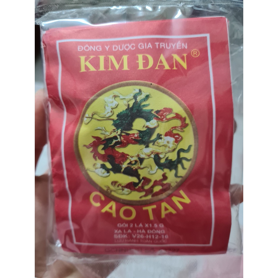 CAO TAN KIM ĐAN - CAO DÁN CẢI THIÊN TÌNH TRẠNG MỤN NHỌT, QUAI BỊ XƯNG ĐAU