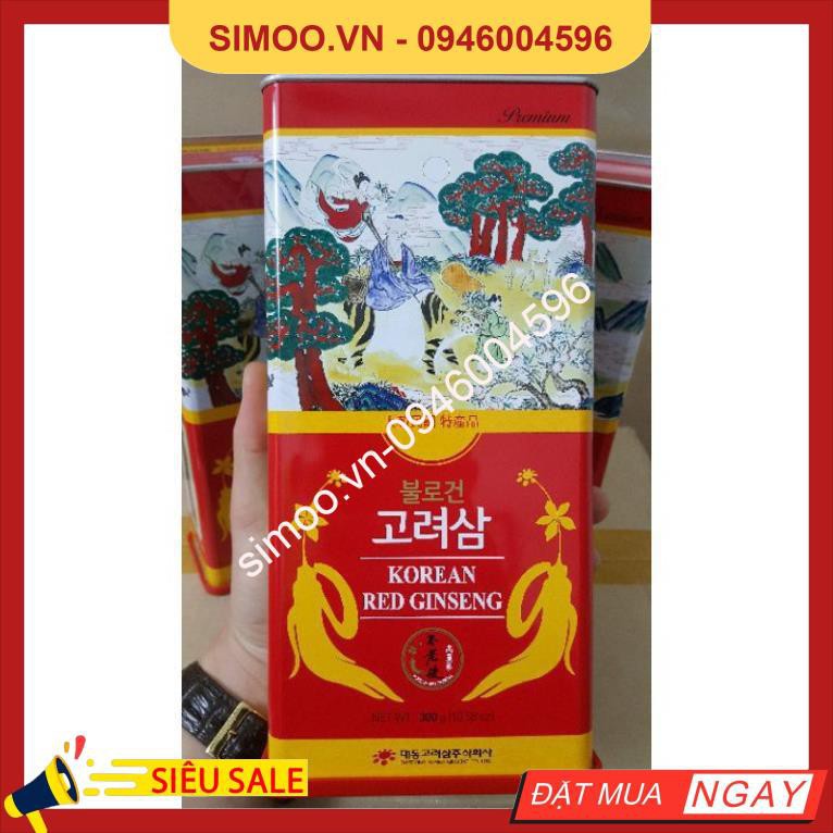 💥 ⚡ SẢN PHẨM CHÍNH HÃNG 💥 ⚡ Hồng Sâm Củ Khô 6 Năm Tuổi Daedong Korea 300g Hộp 10 Củ 💥 ⚡