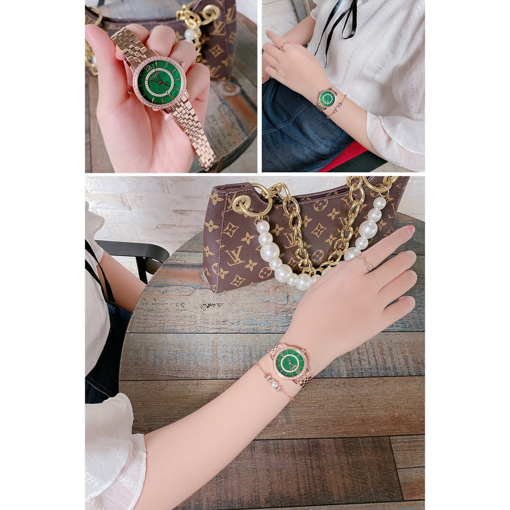 Đồng hồ nữ JS-051 Julius Hàn Quốc kính sapphire dây kim loại (nhiều màu)