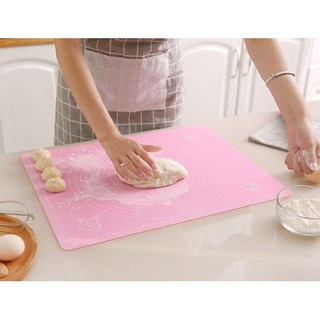 Thảm nhào bột silicon- tấm lót cán bột silicon làm bánh 65x45cm- giao màu ngẫu nhiên