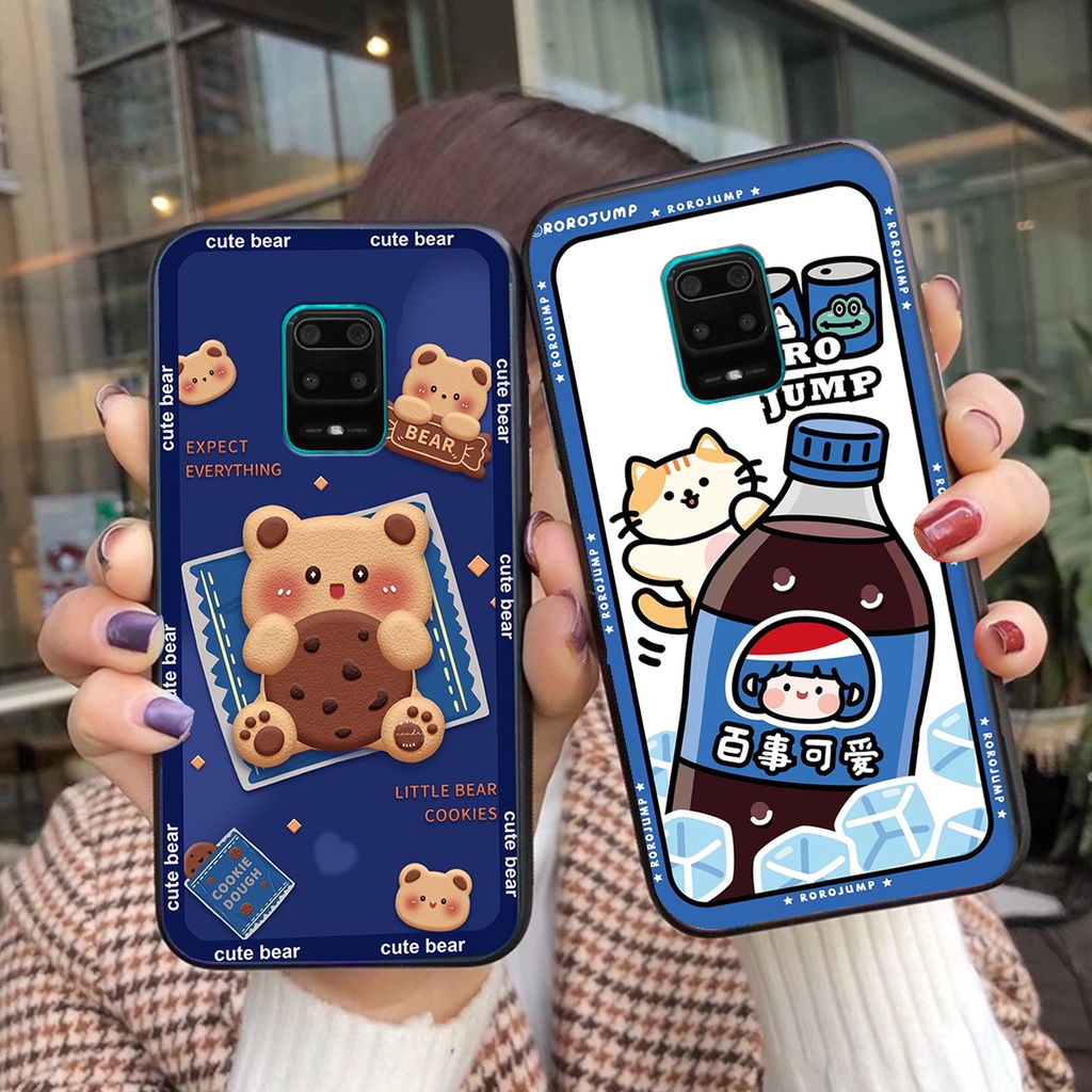 Ốp lưng Xiaomi REDMI NOTE 9S / NOTE 9 PRO in hình 3D GẤU cute be@r, soda, happy day cực hot ,thời thượng