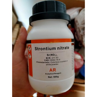 Stronti nitrat - Sr(NO3)2 - Lọ 500g- Cas: 10042-76-9
