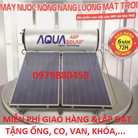 MÁY NĂNG LƯƠNG CAO CẤP AQUA SOLAR TẤM PHẲNG, CHỊU ÁP, BH 6 NĂM