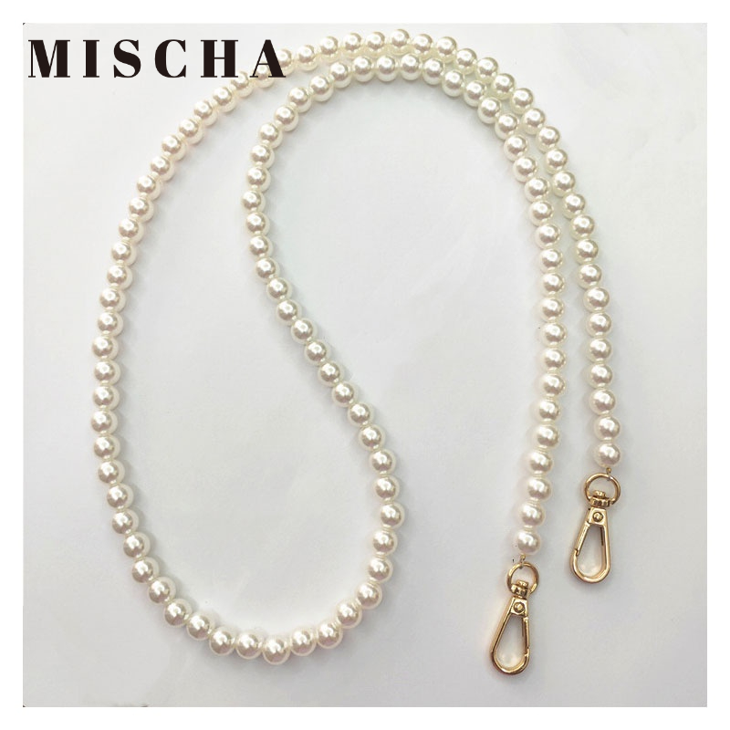 Misscha Túi Đeo Chéo Đính Ngọc Trai Đơn Giản Xinh Xắn Dễ Phối Đồ