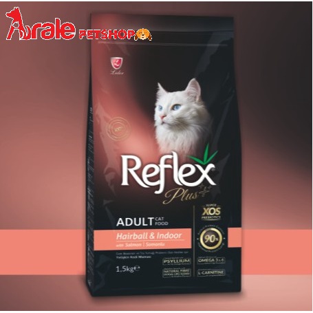 THỨC ĂN HẠT REFLEX CHO MÈO TRƯỞNG THÀNH- HỖ TRỢ TIÊU BÚI LÔNG - CÁ HỒI - 1,5KG