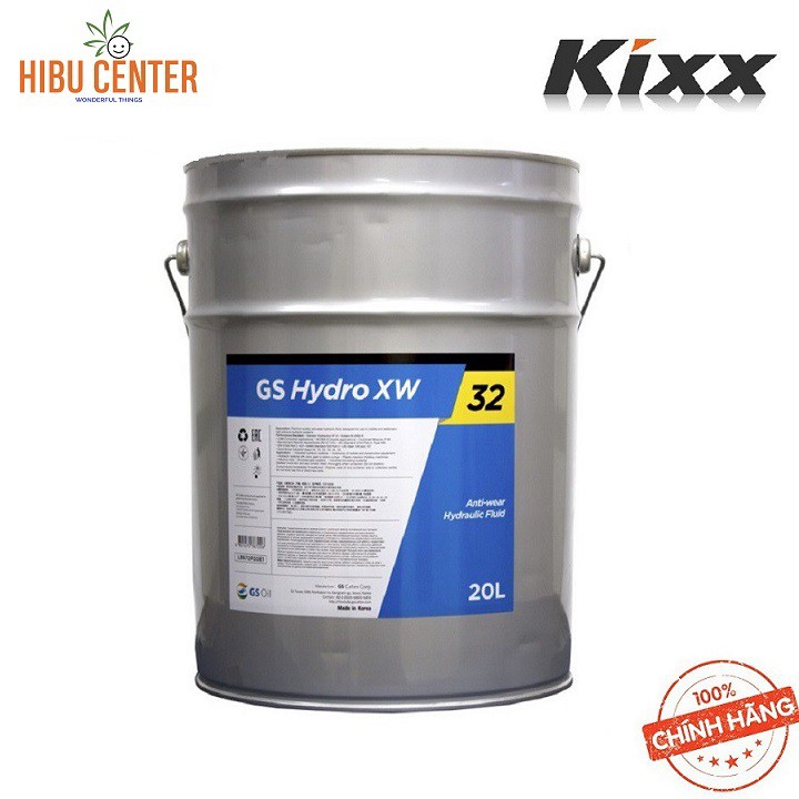 Dầu Thủy Lực Chống Ăn Mòn KIXX Hydro XW ISO VG 32 20 Lít Chính Hãng