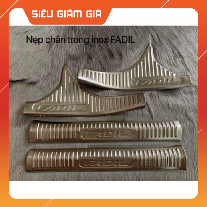 Sản Phẩm Ốp bậc cửa trong + ngoài Inox VINFAST FADIL Hàng Cao Cấp