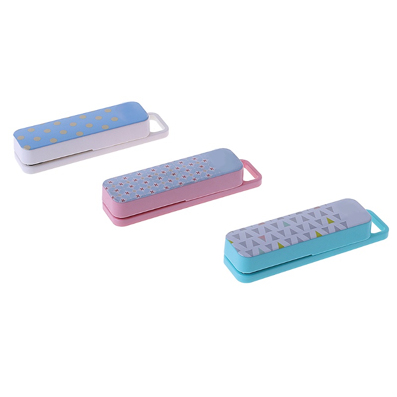 1 bộ kim bấm mini 3 màu sắc dùng cho văn phòng trường học