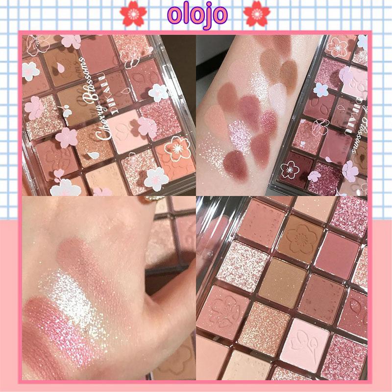 ⚜️Bảng phấn mắt 20 màu DIKALU Eyeshadow Palette tông cam đào hồng đất