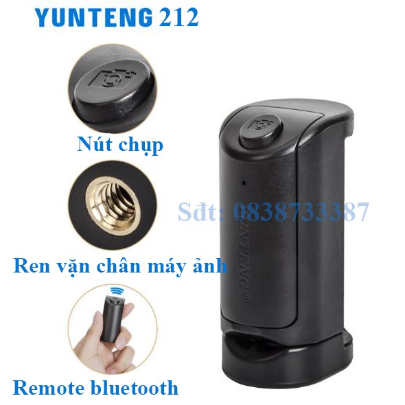 Remote Yunteng kèm Kẹp điện thoại YT212 - Chính hãng