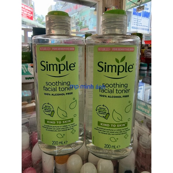 nước hoa hồng simple 200ml { chính hãng cty }