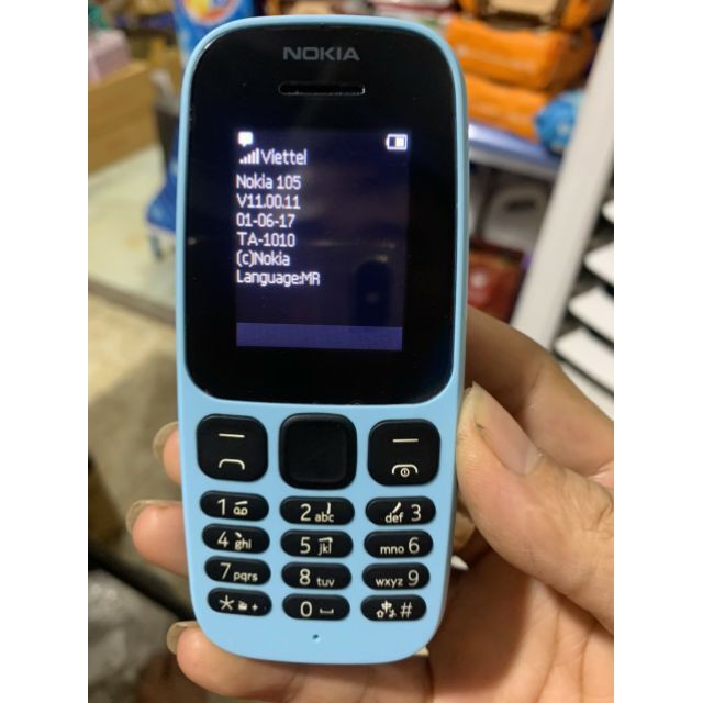 Điện thoại Nokia 105 1 Sim 2 sim  bàn phím,loa to kèm pin sạc nghe gọi tốt