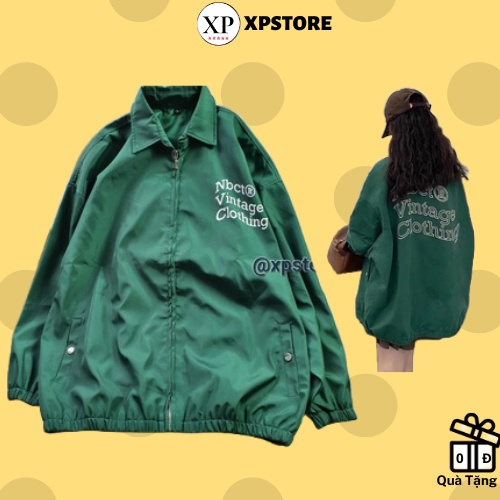 XPstore Áo Khoác Dù Jacket VINTAGE unisex có túi trong (Ảnh thật)