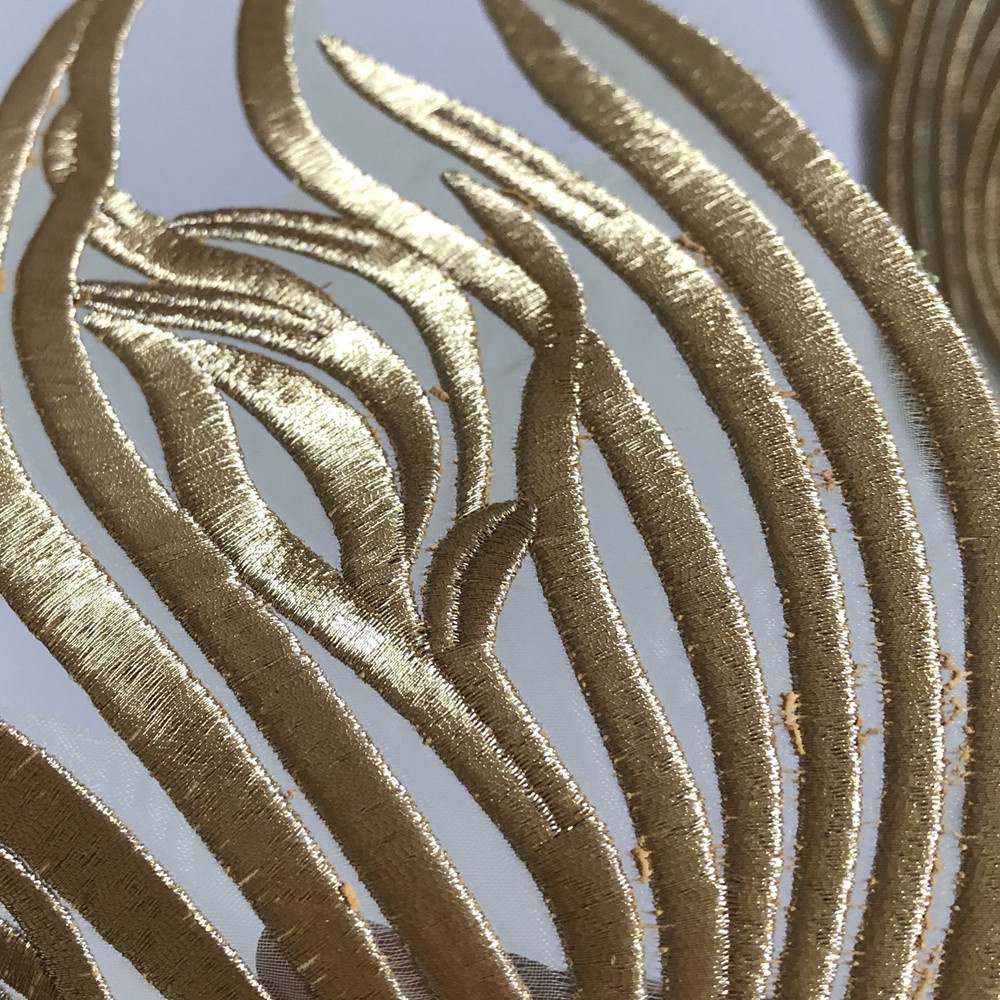 Sticker Ủi Thêu Hình Hoa 3D 57 * 14.5CM