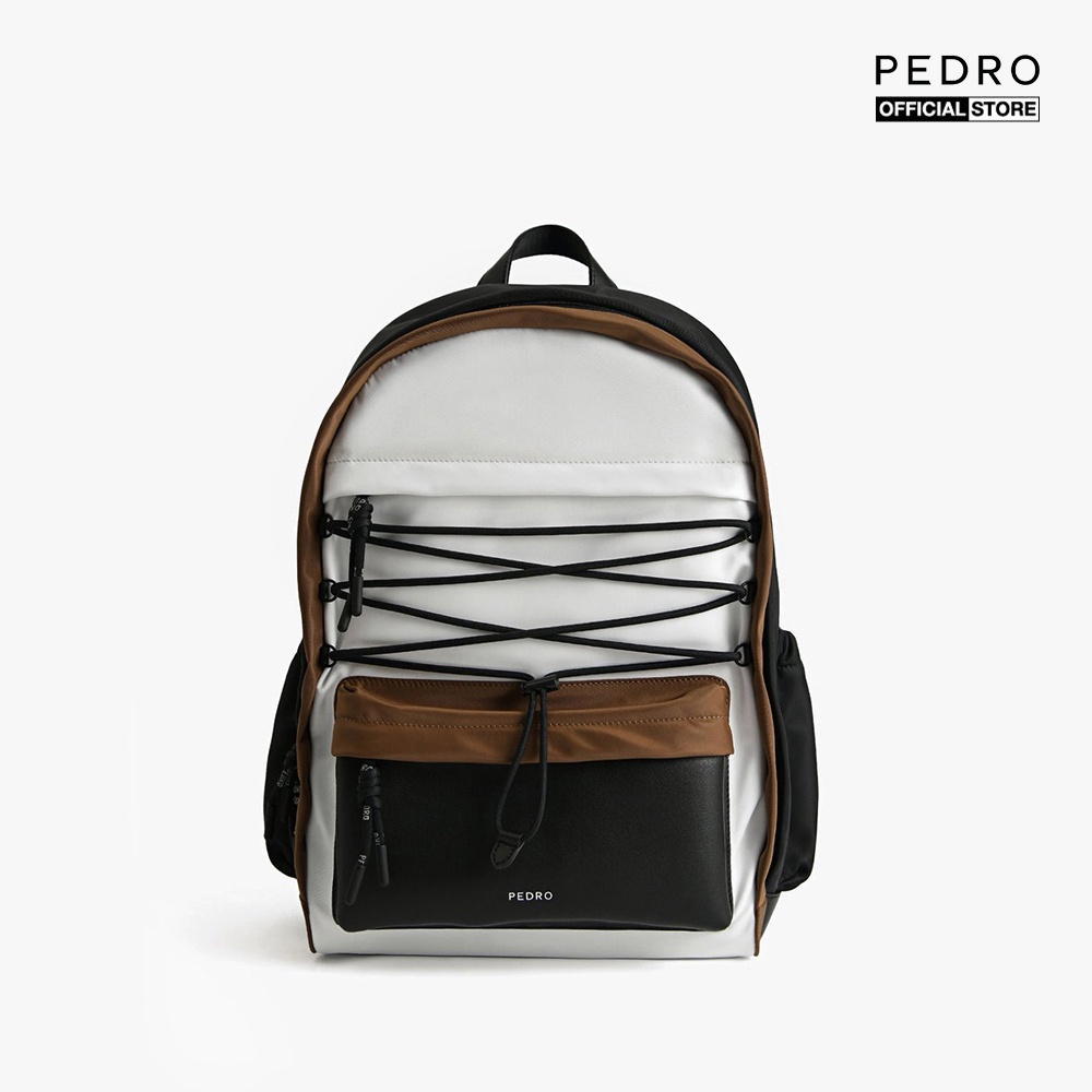 PEDRO - Balo nam chữ nhật phối dây rút thời trang PM2-25210192-24