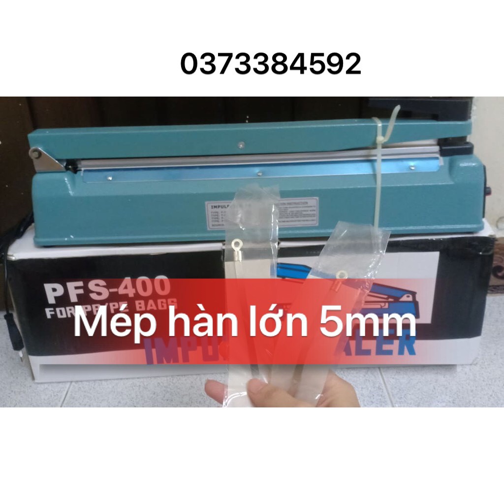 Máy hàn miệng bao bì DÀI 40cm MỐI HÀN TO RỘNG 5MM,Máy hàn túi nhựa, túi nlion, túi zip,Máy ép bịch nilong