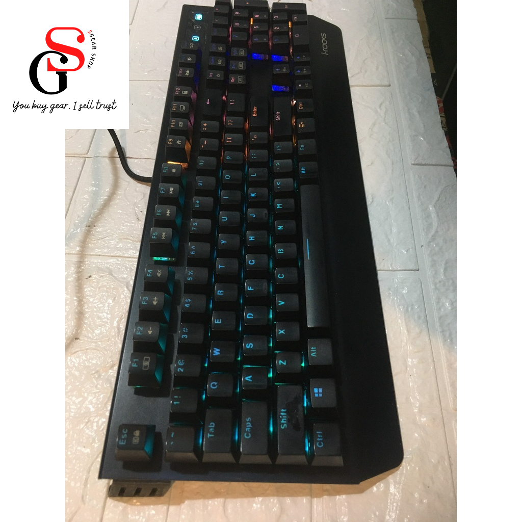 Bàn Phím Cơ I-Rocks K60M RGB Red+ Blue Switch Cherry