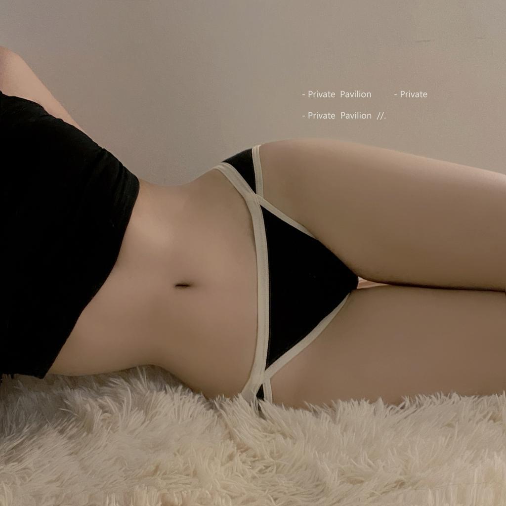 Quần lót thun cotton viền màu đơn giản Catsty B1-09