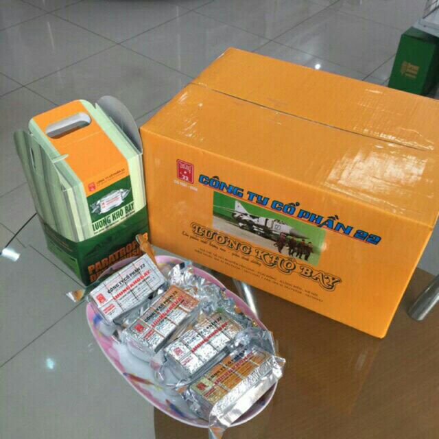 Thùng 6 hộp lương khô bay 6kg quân đội Việt Nam