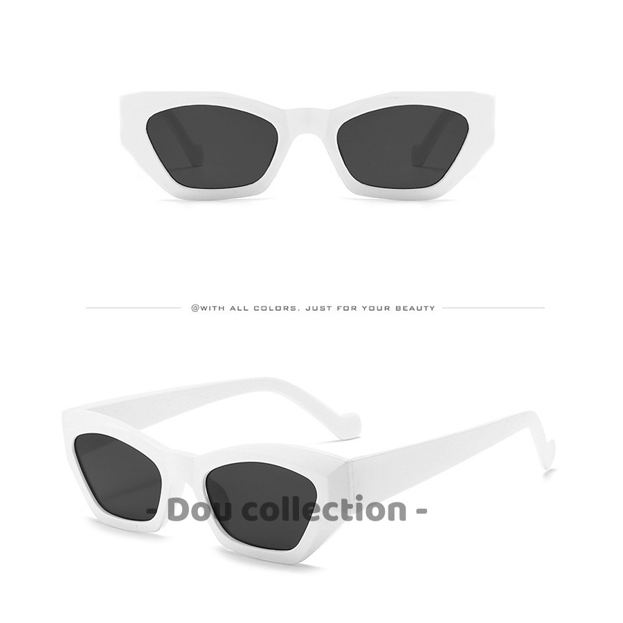[Nowship2h] Kính Râm (Kính Mát) Cao Cấp Mắt Mèo Hình Đa Giác Gọng Nhựa Phong Cách Âu Mỹ - Carl Fitow - Mã MK007