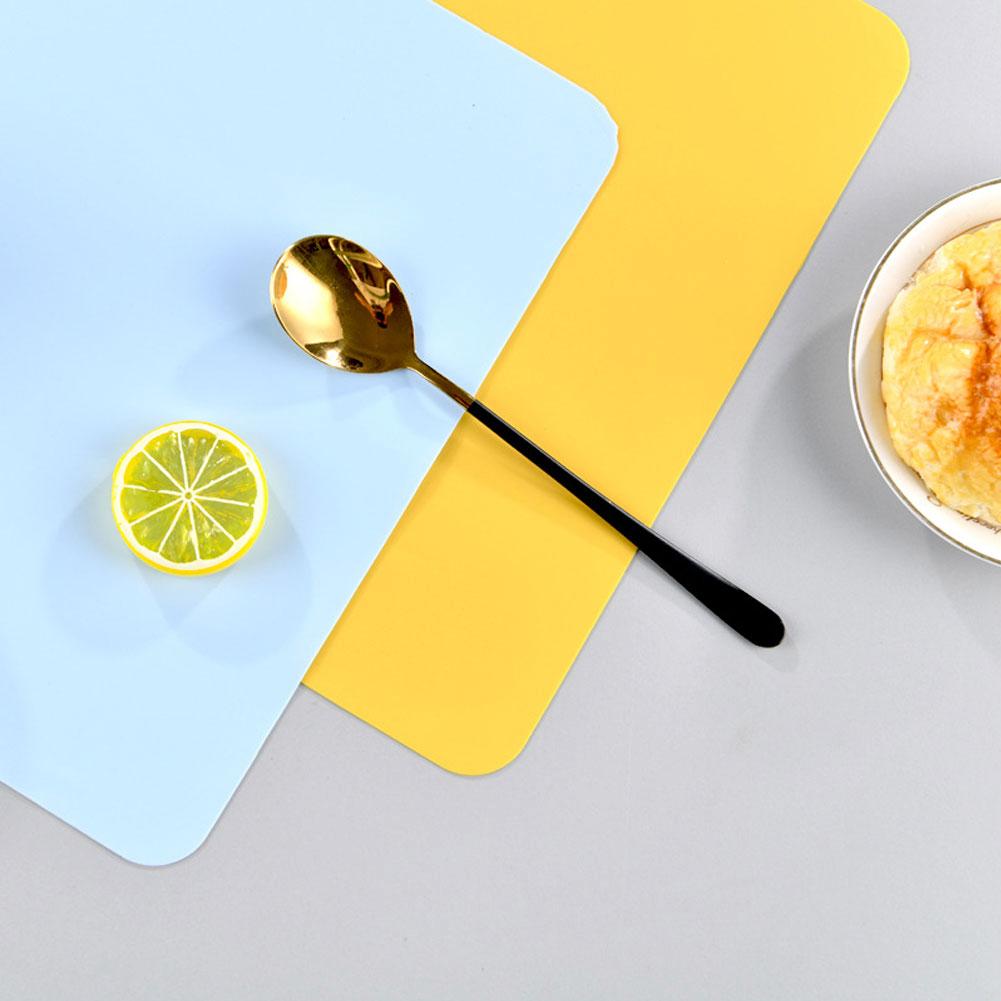 1Pc Cách nhiệt chống thấm nước Placemat Thực phẩm Lớp silicone Tấm lót bàn bếp Tiện ích nhà bếp Dễ dàng làm sạch