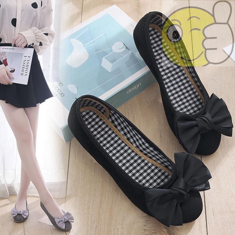 Plus Giày Búp Bê Đế Mềm Mũi Tròn Size Lớn 35-44 Thời Trang Cho Nữ