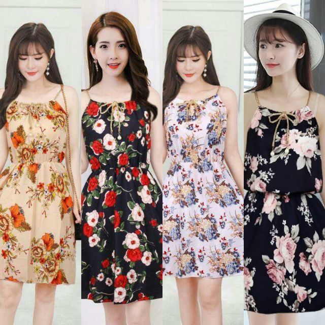 Váy dây gắn hột quảng châu