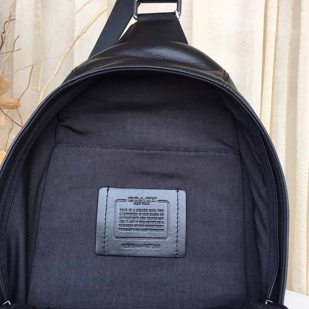 Coach  F67249 Ba lô đi học, Cặp đi học, Cặp đi học thời trang, Vải da, Giày bền, Ba lô sọc, Kiểu dáng cổ điển, Nhiều ngăn