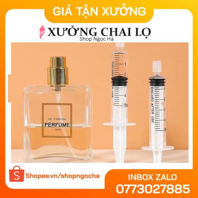 Lọ Chiết Nước Hoa ❤ GIÁ TỐT NHẤT ❤ Ống xilanh có đầu chiết nước hoa 10ml, phụ kiện du lịch