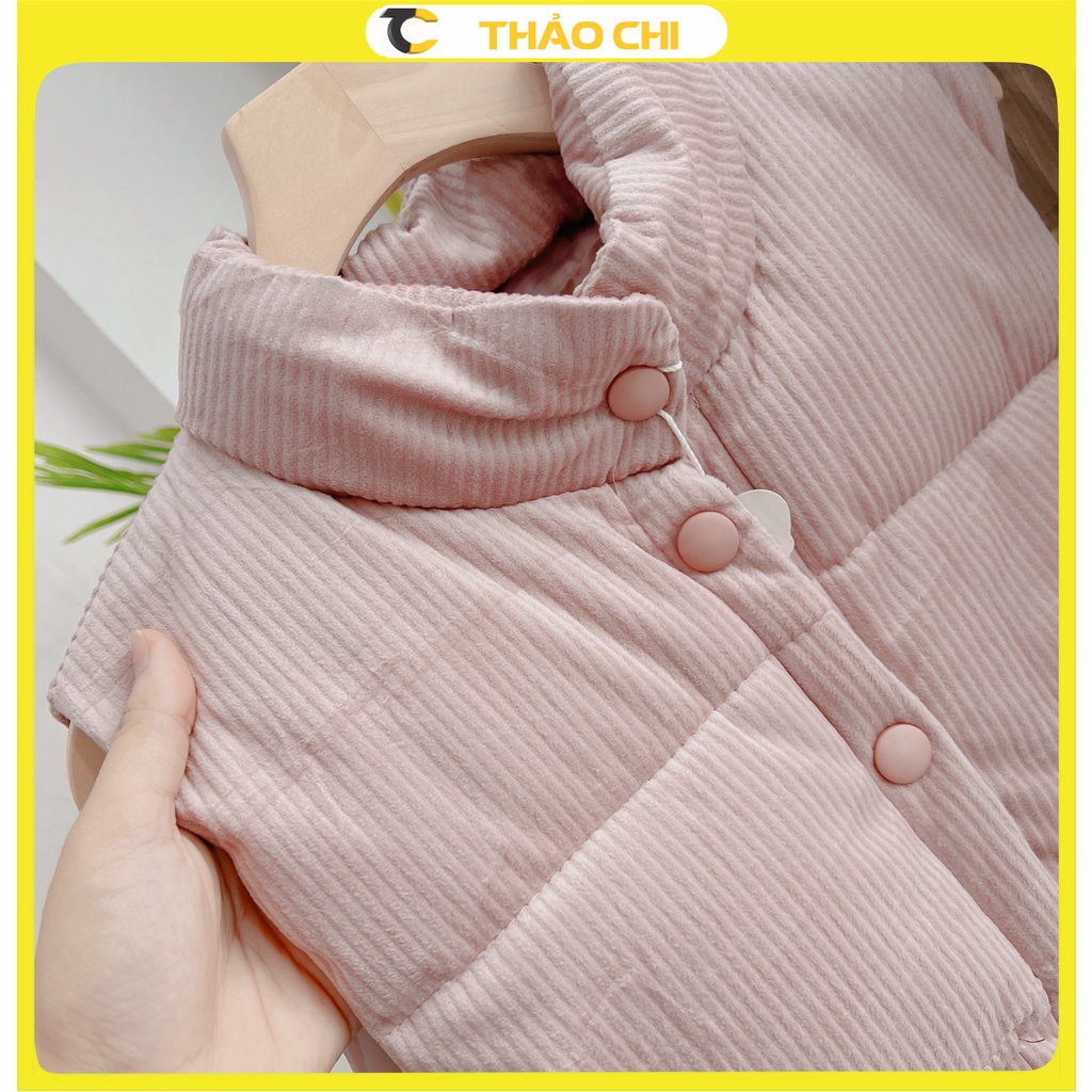 áo gile phao pha nhung cực ấm