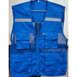 Áo gile kĩ sư bảo hộ màu ghi sáng