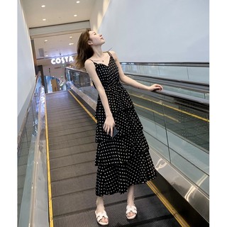 [Thanh Lý] D93 - Đầm Bigsize 2 Dây Xoè Tầng