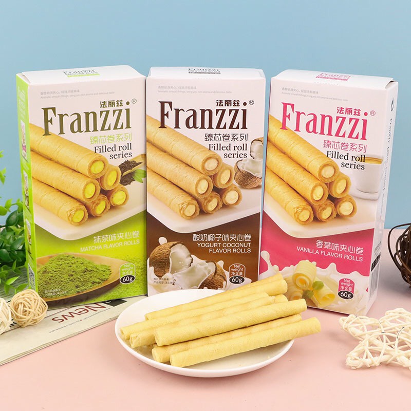 BÁNH ỐC QUẾ NHÂN KEM HÃNG FRANZZI NHIỀU VỊ SIÊU GIÒN SIÊU NGON | VƯƠNG PHỦ TỈNH