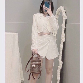 Túi  cặp lồng dáng hộp tròn đeo chéo nữ da mini khóa ngọc thời trang dễ thương nhỏ xinh Hàn quốc vintage đi chơi du lịch