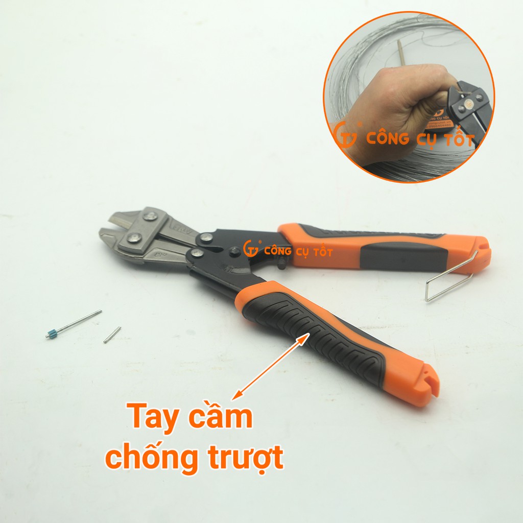 Kim cắt cộng lực, kềm cộng lực 8inch/200mm công nghệ Nhật Kapusi K-8190