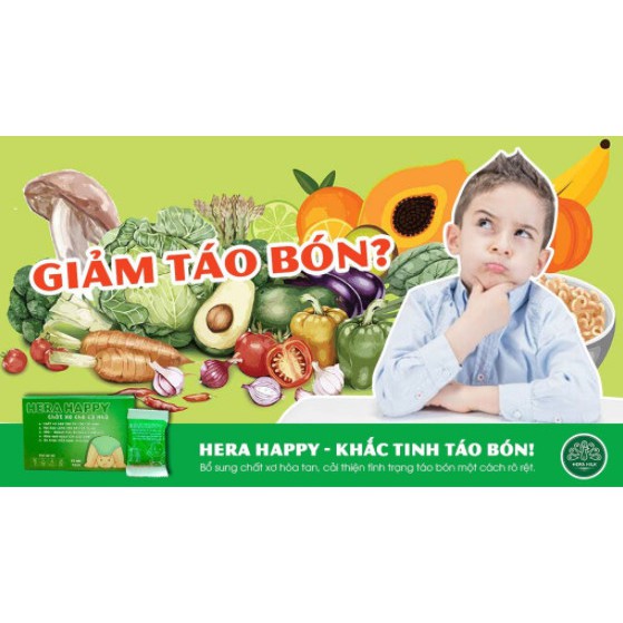 [Giảm Táo Bón Hiệu Quả] CHẤT XƠ HÒA TAN HERA HAPPY [Hàng Có Sẵn] dùng được cho cả gia đình | BigBuy360 - bigbuy360.vn