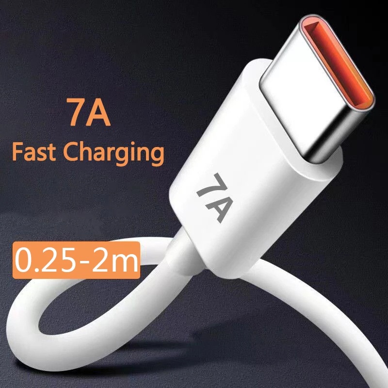 Cáp Sạc Nhanh Loại C 0.25-2M 7A Cho Samsung &amp; Huawei Xiaomi / Điện Thoại