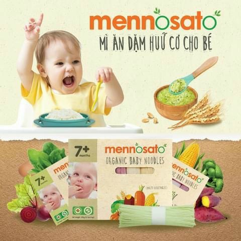 Mì Rau Củ Hữu Cơ  Mennosato - Mì Ăn Dặm Hữu Cơ Cho Bé